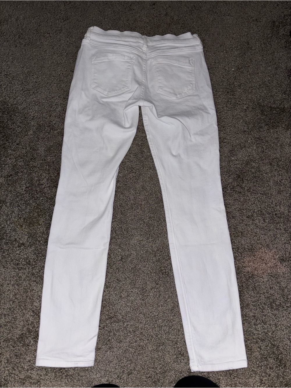 Express White Women's Skinny Jeans - Slim Fit Mid Rise Y2K Style - Picture 5 of 5